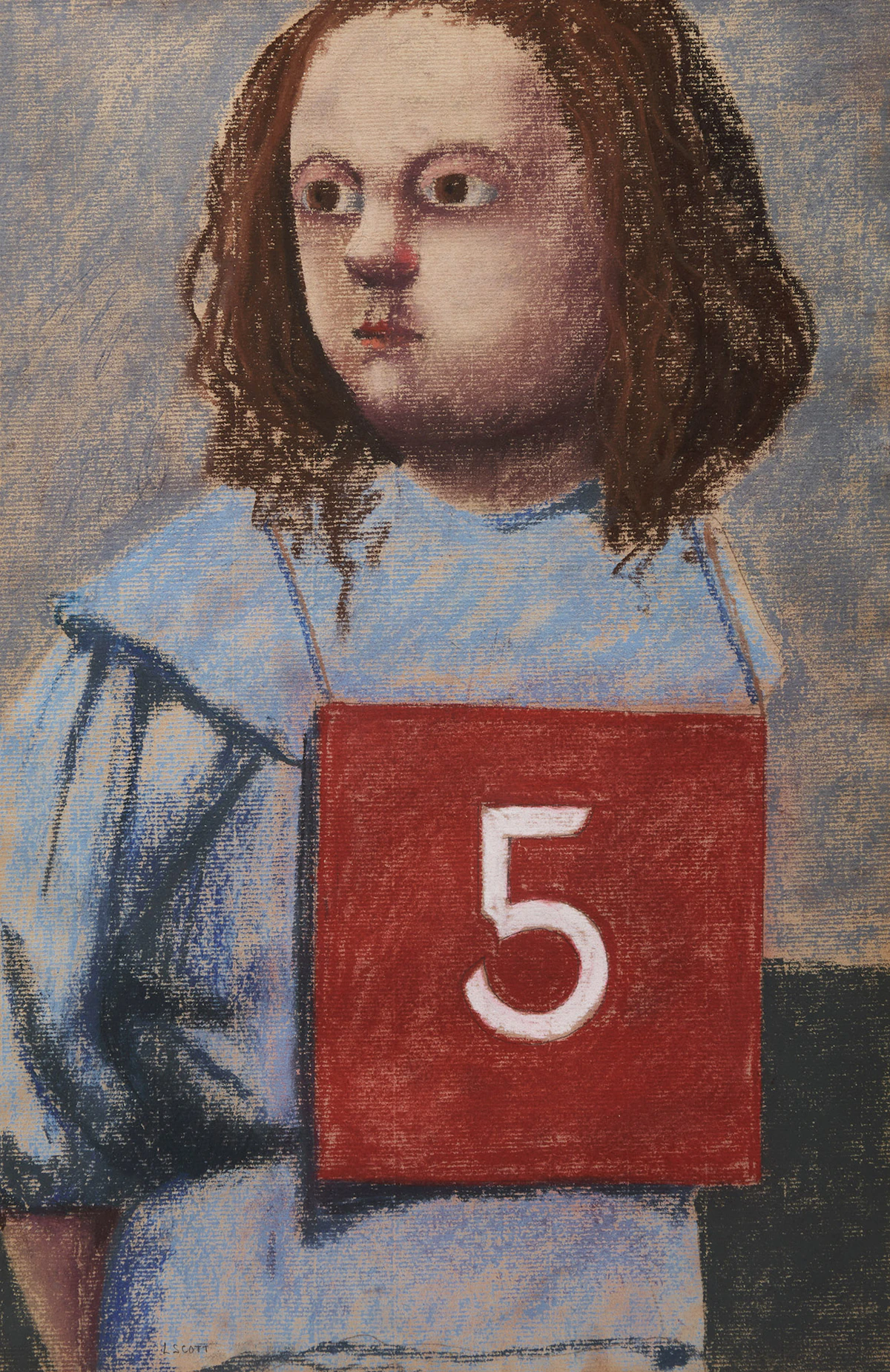 Louise Scott, No. 5, pastel on paper