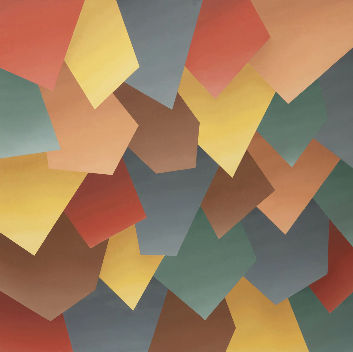Robert Fones, Counties 1, oil on canvas, 2011