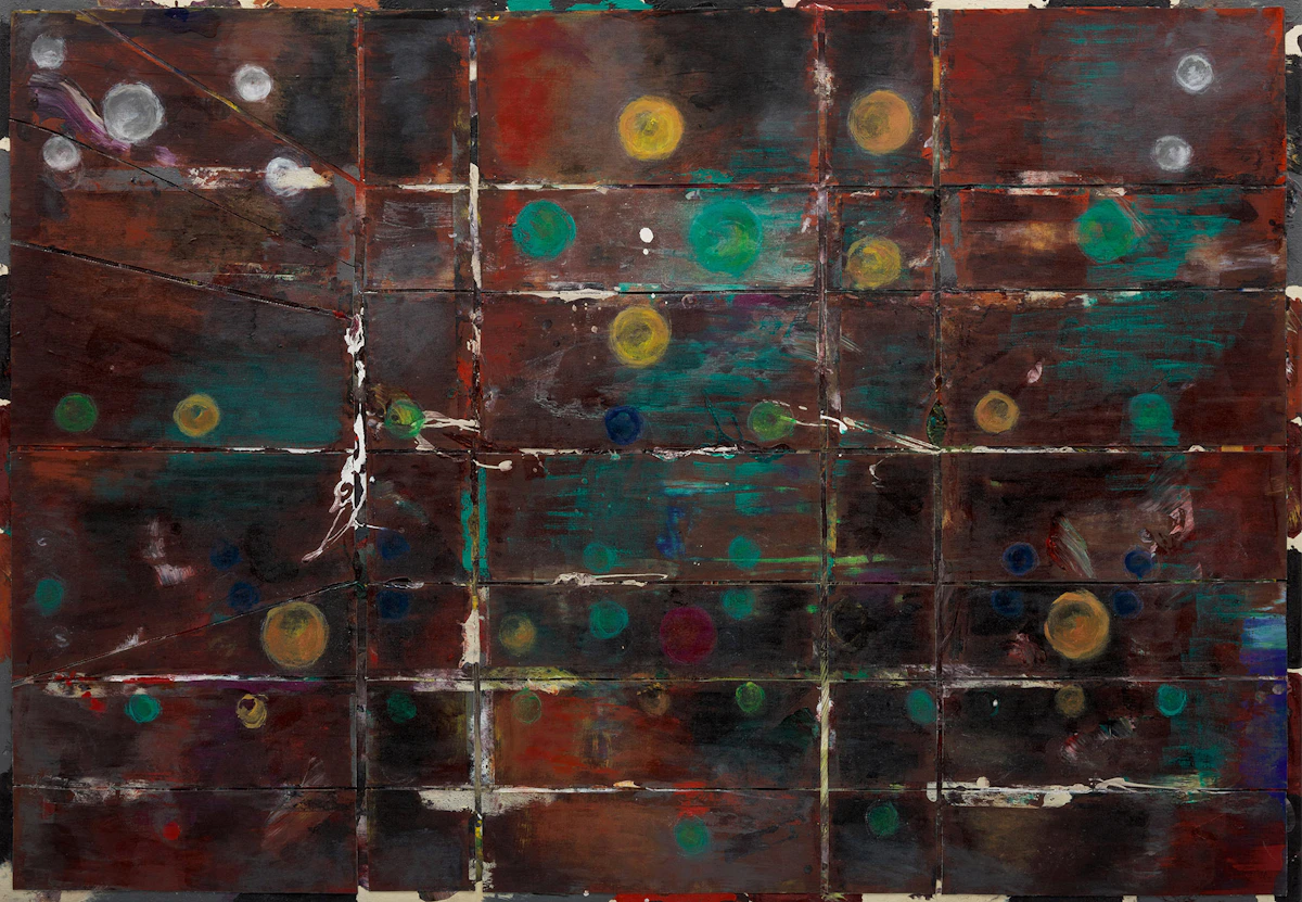 Rose Lindzon, Jodpur, acrylic on canvas with collage, 2006