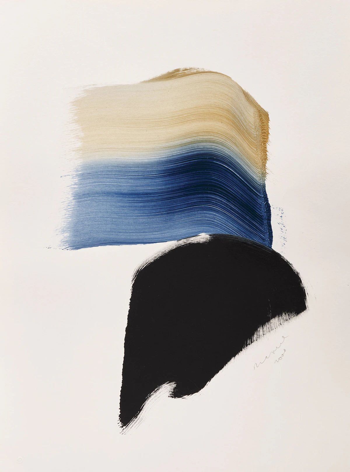 Joseph Drapell, Untitled Abstraction, acrylic on paper, 2000