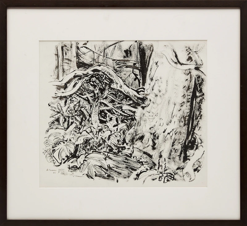 Arthur Lismer, Untitled (Tree Study) , pen and wash on paper, 1962 - view 2
