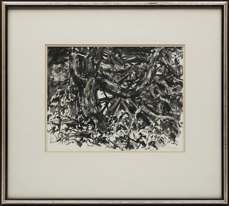 Arthur Lismer, Tree Study, ink drawing - view 2
