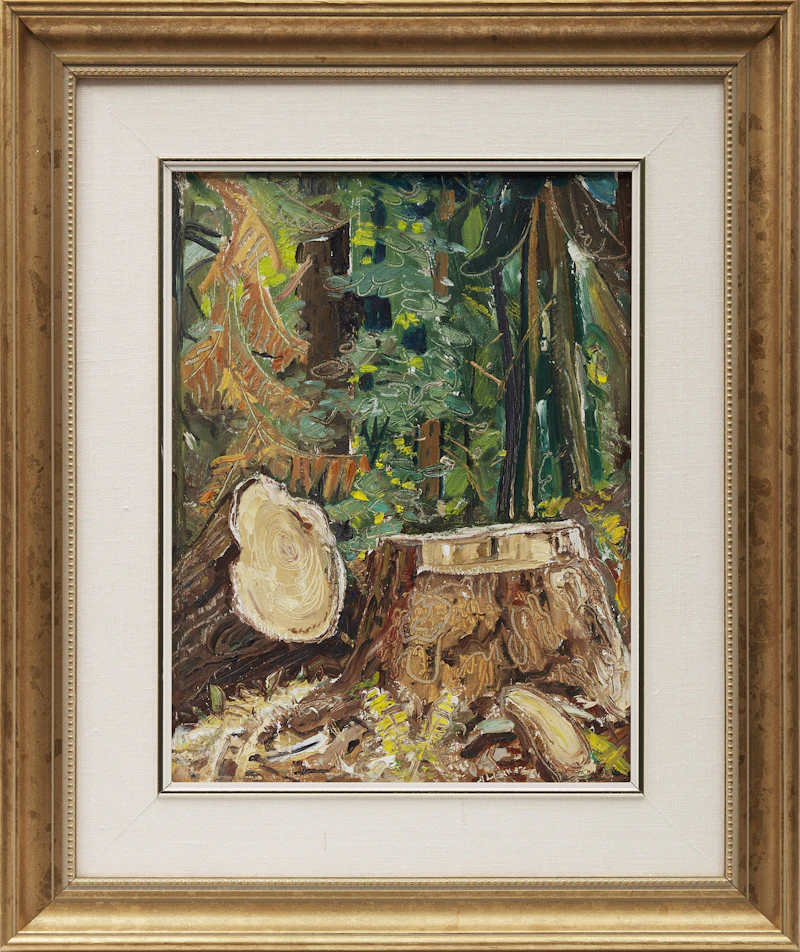 Arthur Lismer, B.C. Forest, oil on board, 1952 - view 2