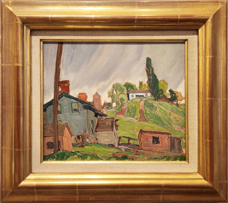 Franklin Carmichael, Cheltenham, oil on board, circa 1928 - view 2