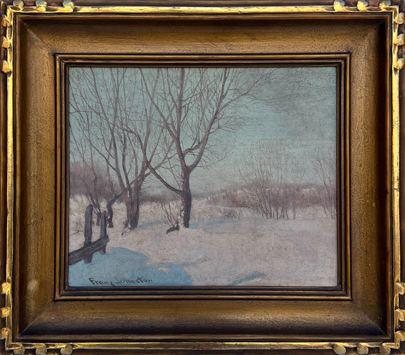 Frank Hans Johnston, Cold and Sunny, oil on board - view 2