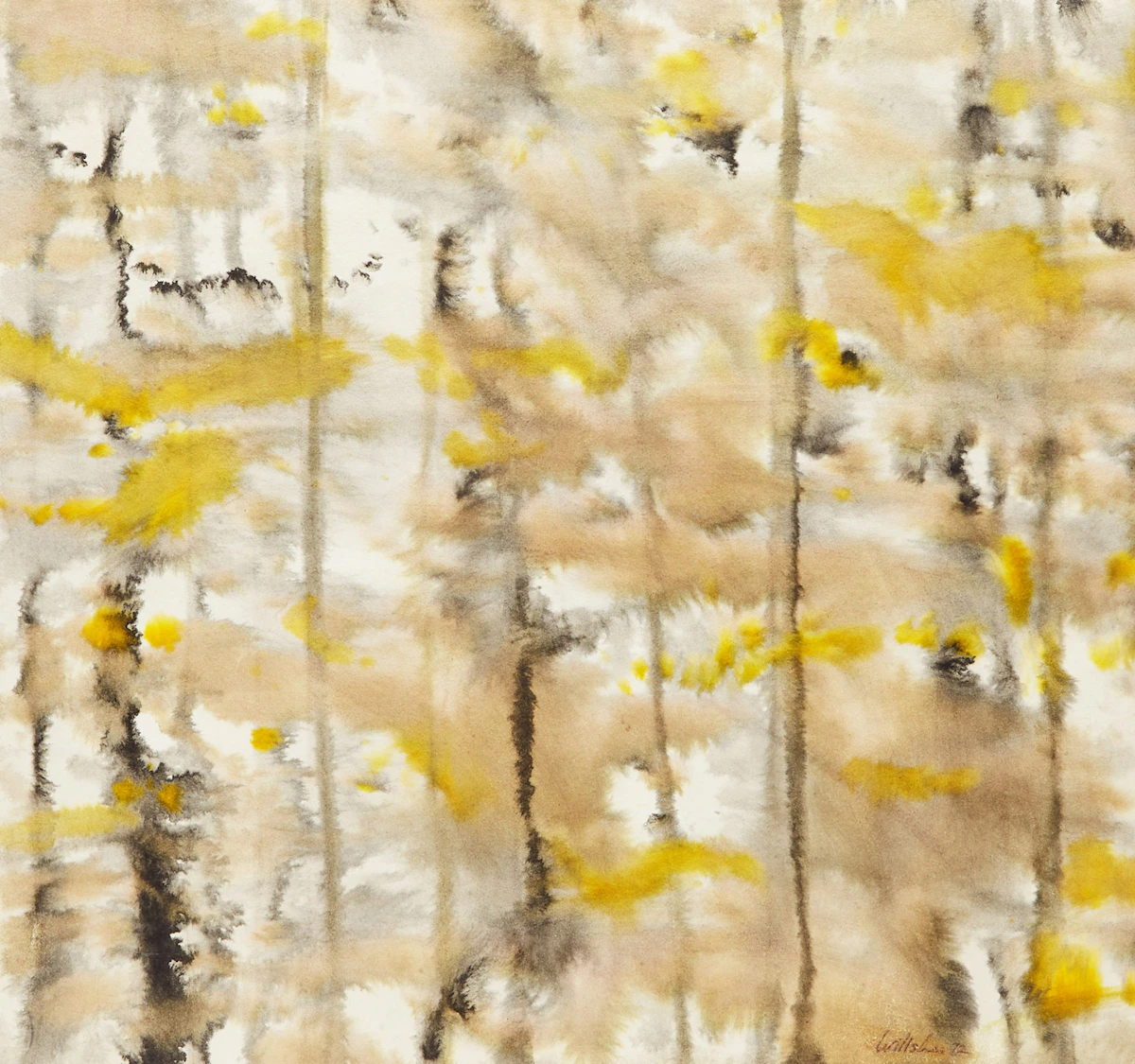 Joan Willsher-Martel, Tree VII, 1972, watercolour