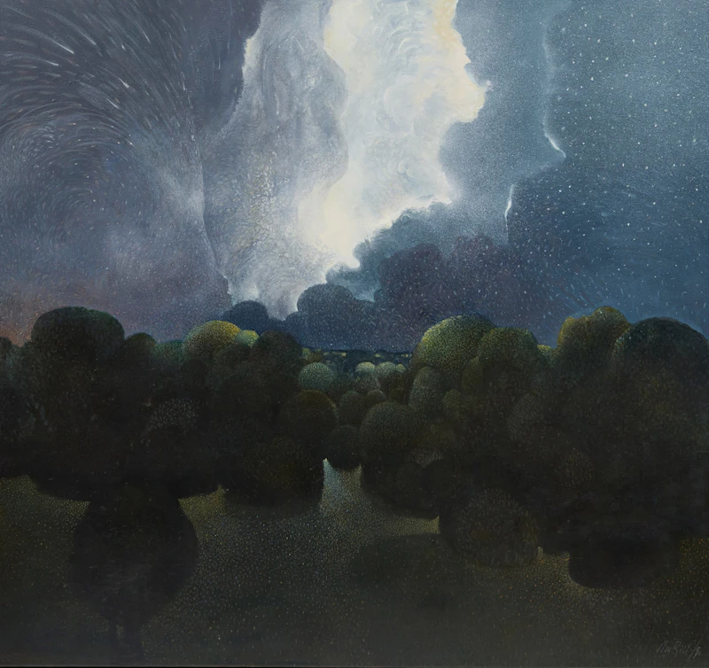 Ronald William Bolt, Transcendent Night, June, acrylic on canvas