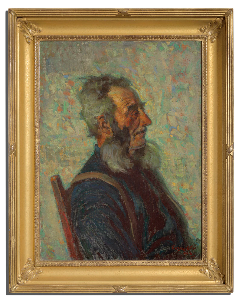 Marc-Aurèle de Foy Suzor-Coté, Old Pioneer/Jean-Baptiste Cholette, 1918, oil on canvas - view 2