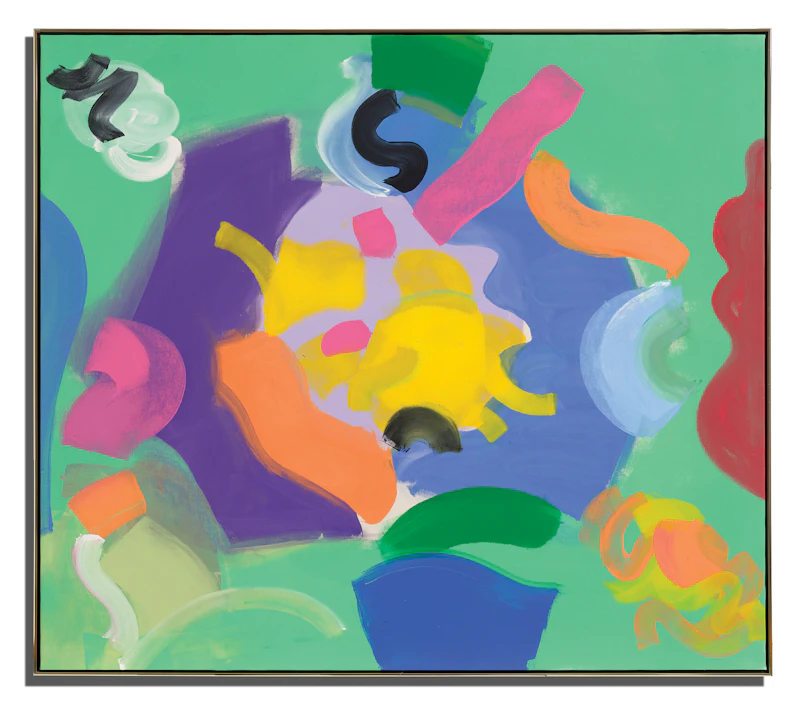 Kenneth Campbell Lochhead, Huddle Colour, 1976, acrylic on canvas - view 2