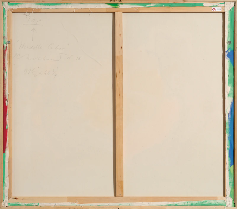 Kenneth Campbell Lochhead, Huddle Colour, 1976, acrylic on canvas - view 3