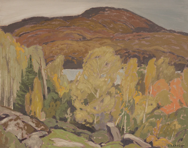 Alfred Joseph Casson, Lake Kamaniskeg, oil on board