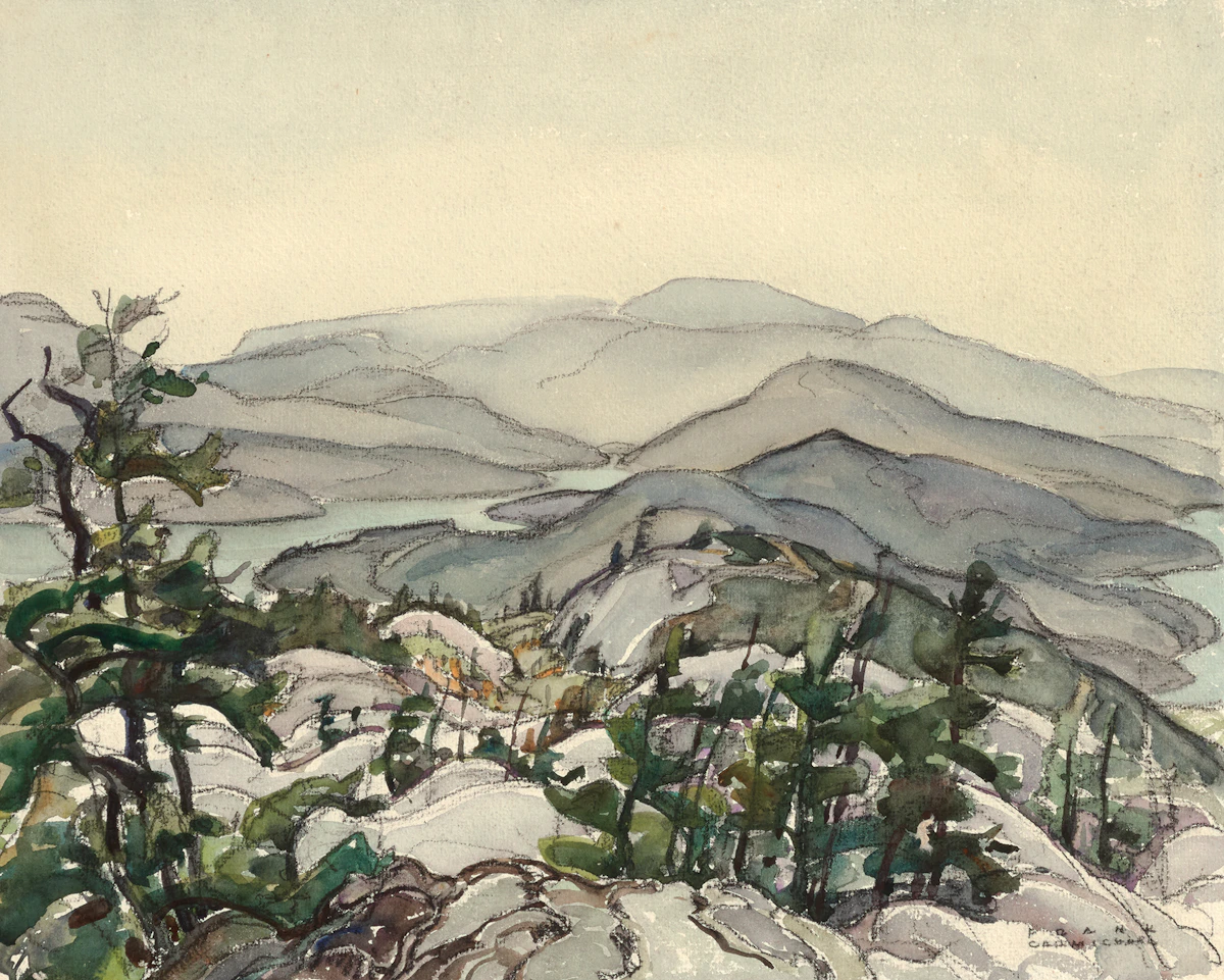 Franklin Carmichael, Mountainscape, watercolour