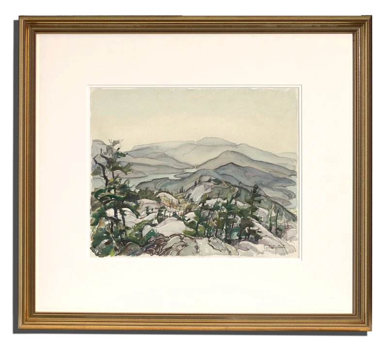 Franklin Carmichael, Mountainscape, watercolour - view 2
