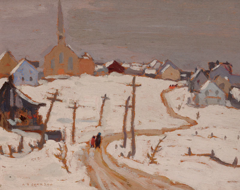 Alexander Young Jackson, St. Adele, Quebec, 1926, oil on panel