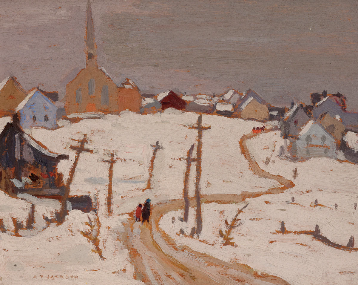 Alexander Young Jackson, St. Adele, Quebec, 1926, oil on panel