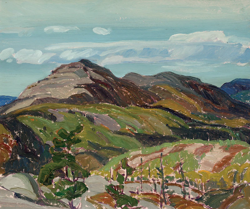 Franklin Carmichael, Cranberry Lake, circa 1935, oil on beaverboard