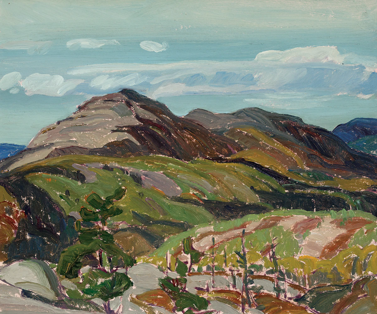 Franklin Carmichael, Cranberry Lake, circa 1935, oil on beaverboard