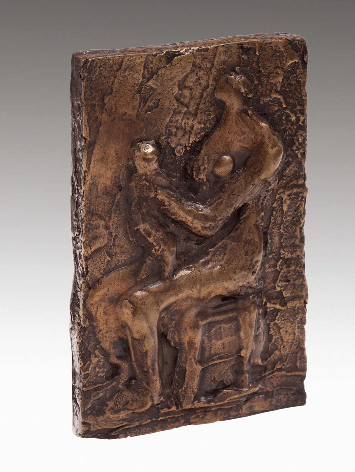 Henry Moore, Small Mother and Child Relief (LH 916), bronze