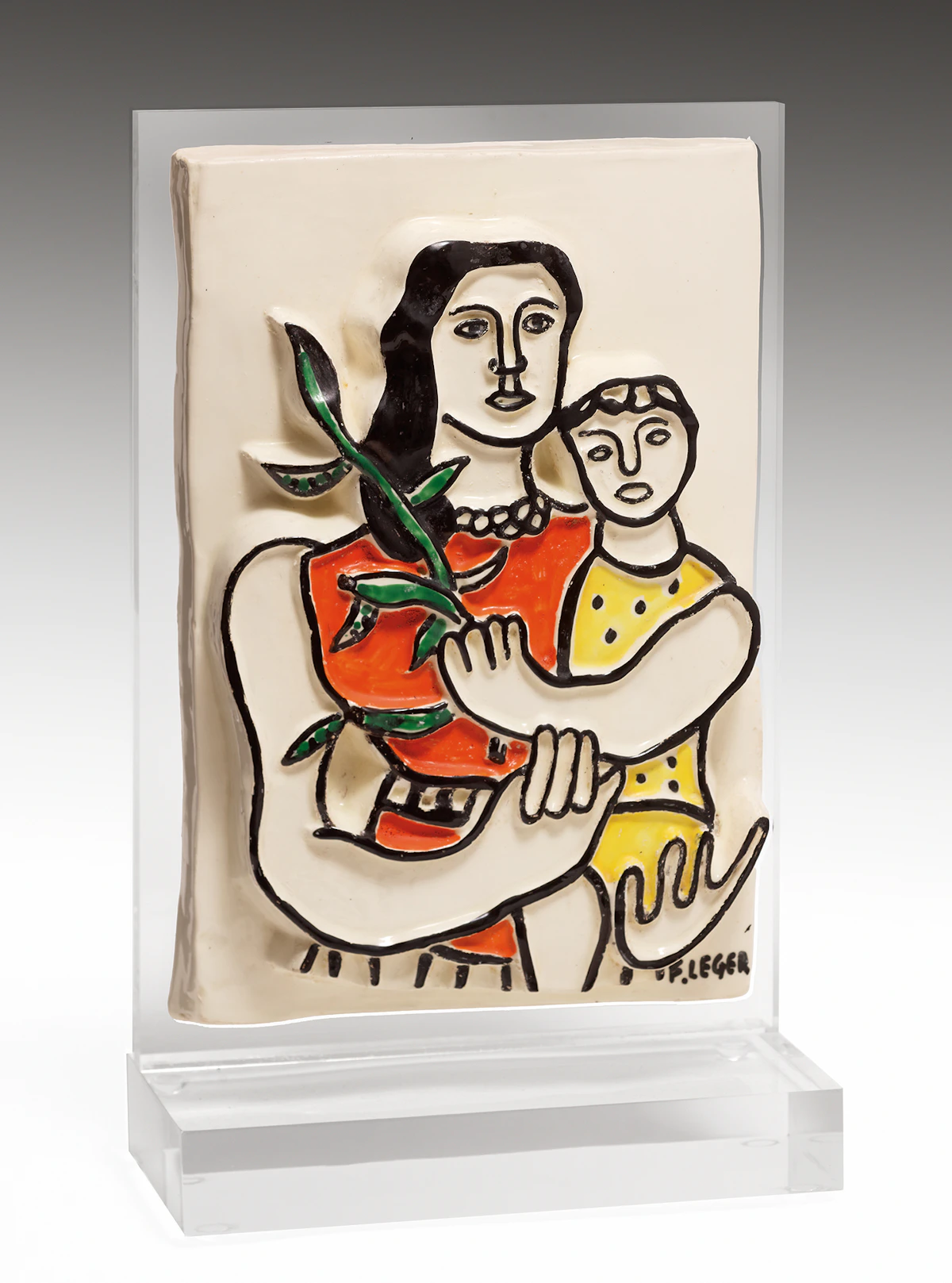 Fernand Léger, Maternité, painted ceramic