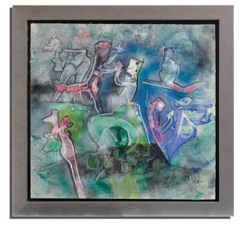 Roberto Matta, Untitled, oil on canvas, 1990 - view 2