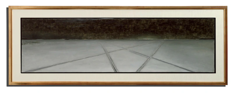 Jean Paul Lemieux, Le croisement, 1967, oil on canvas - view 2