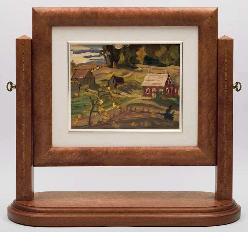 Frederick Grant Banting, Homestead/Farm Landscape, double-sided oil on board