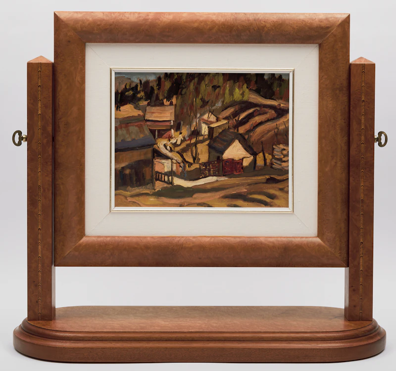 Frederick Grant Banting, Homestead/Farm Landscape, double-sided oil on board - view 4