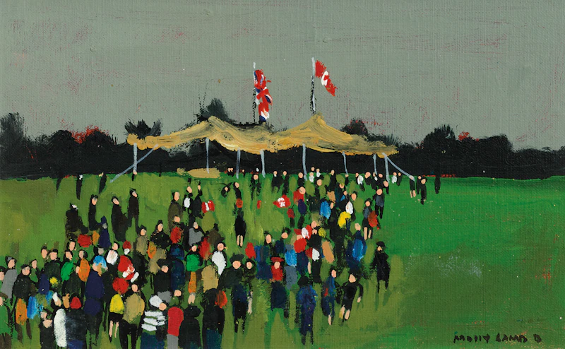 Molly Lamb Bobak, Afternoon at Woolastook, oil on canvas board - view 1