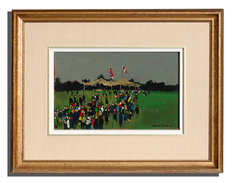 Molly Lamb Bobak, Afternoon at Woolastook, oil on canvas board - view 2