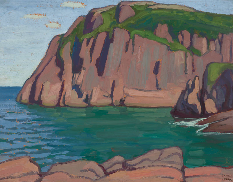 Lawren Stewart Harris, Entrance, Quidi Vidi: Newfoundland Sketch II, 1921, oil on beaver board