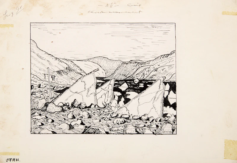 Frederick Grant Banting, Etah, ink drawing, circa 1927 - view 2