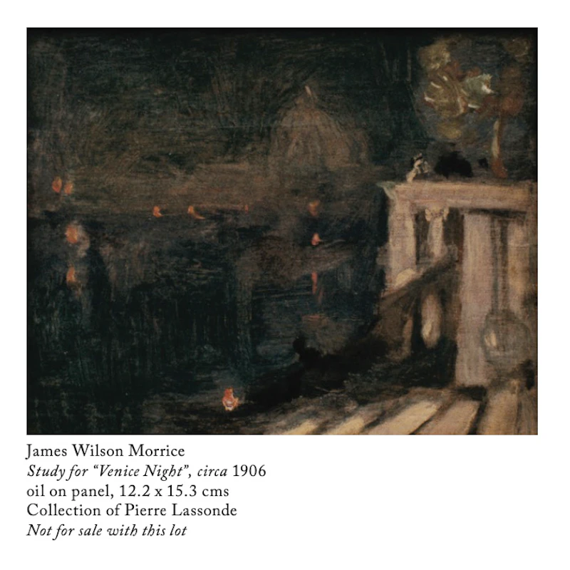James Wilson Morrice, Venice Night, circa 1906, oil on canvas - view 4