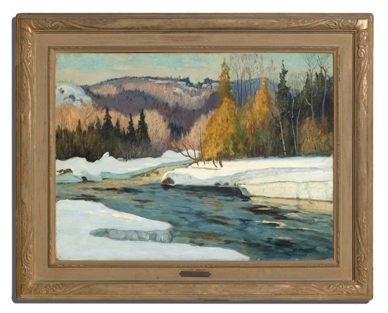 Maurice Galbraith Cullen, The North River at St. Margarets, 1928, oil on canvas - view 2