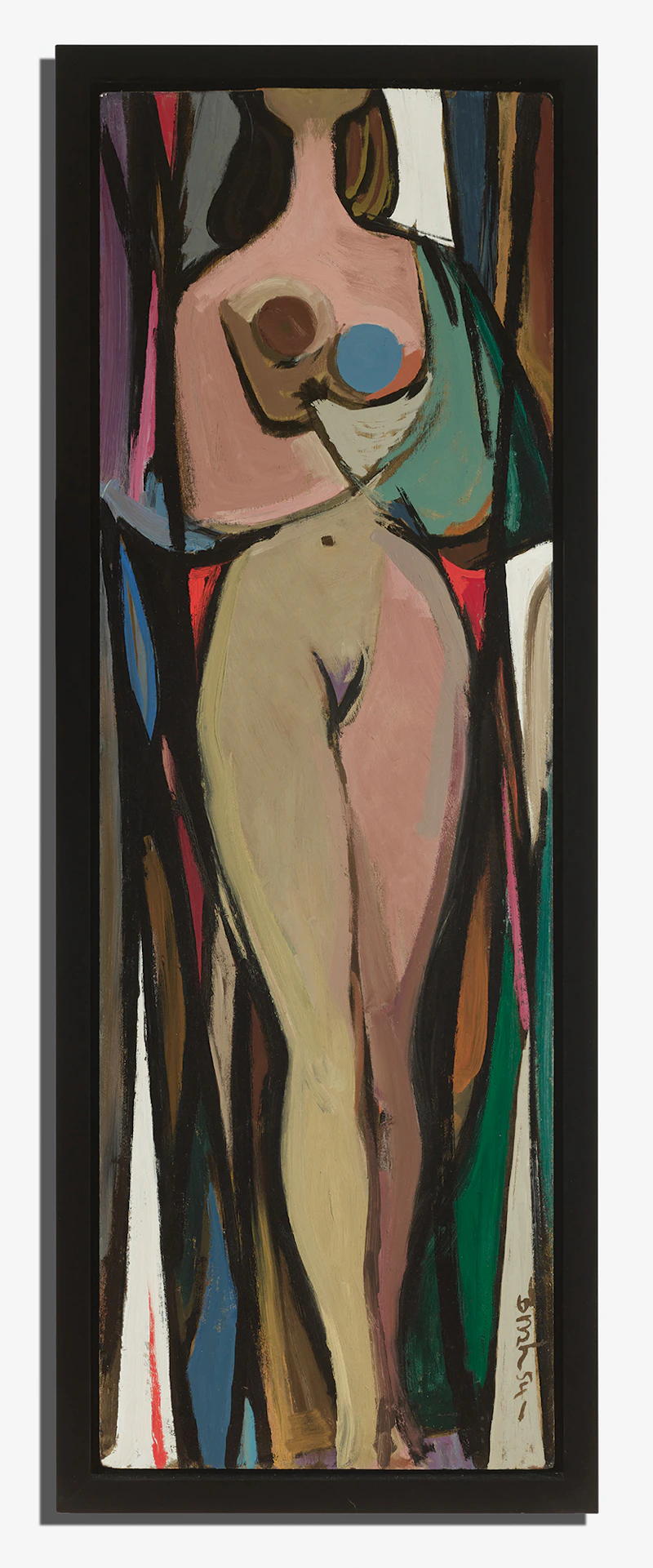 Jack Hamilton Bush, Nude, March 1954, oil on masonite - view 2