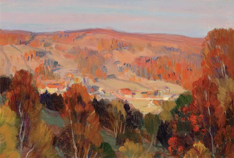 Couleurs au coucher de soleil, Charlevoix, 1923 by Clarence Alphonse Gagnon