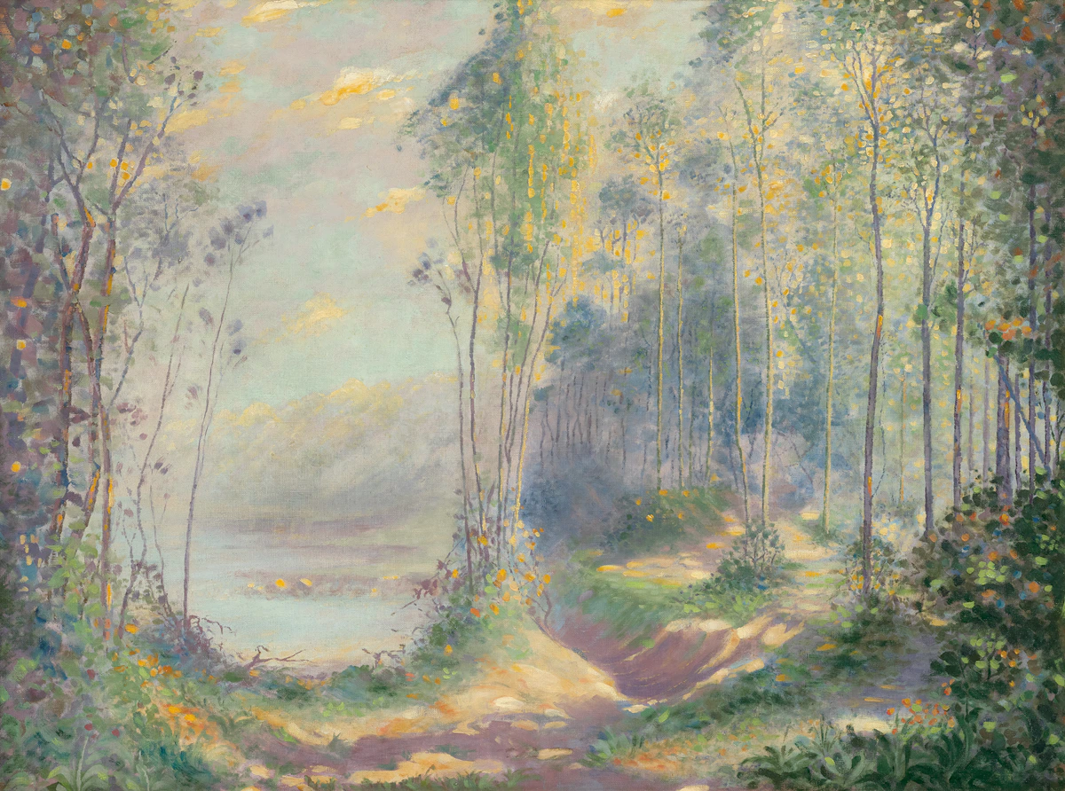 Lionel LeMoine FitzGerald, Pastoral Landscape, circa 1914-1917, oil on canvas, circa 1914