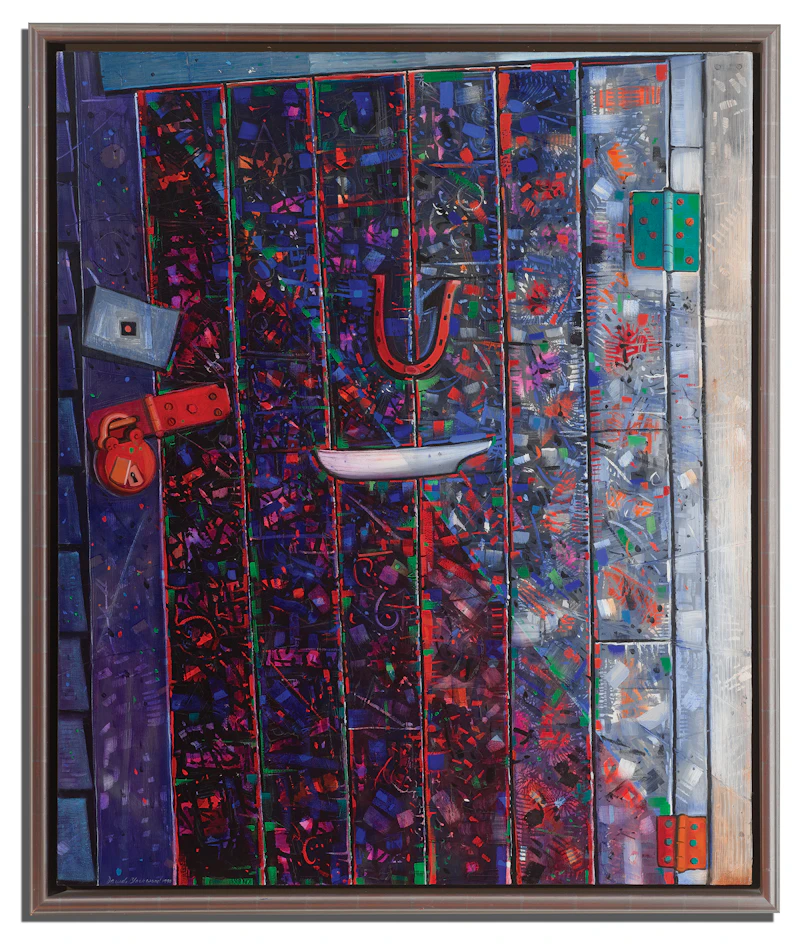 David Lloyd Blackwood, Ephraim Kelloway's Night Door, 1989-1990, oil on canvas - view 2