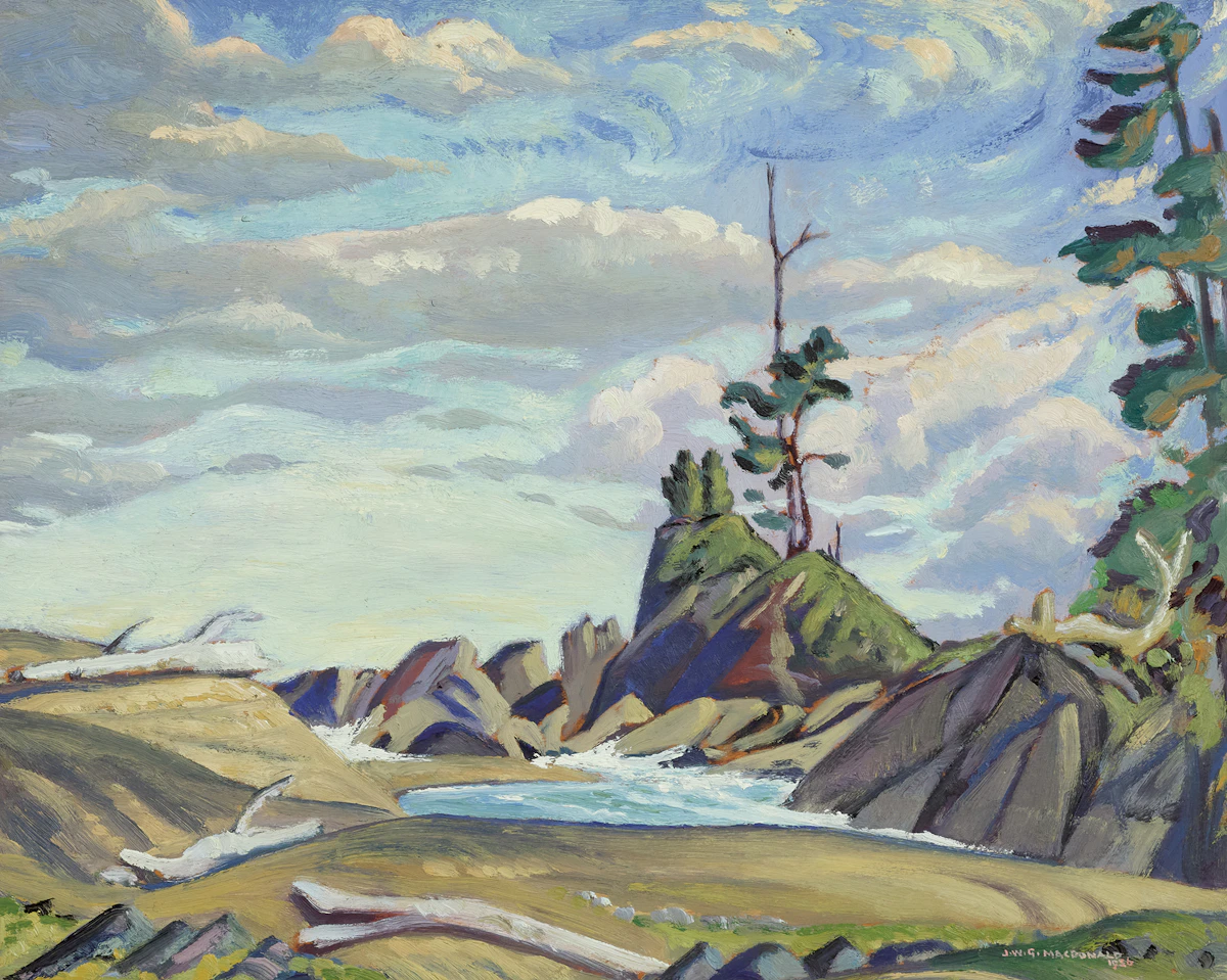 James Williamson Galloway Macdonald, The Fringe of the Coast, Nootka, B.C., 1936, oil on board