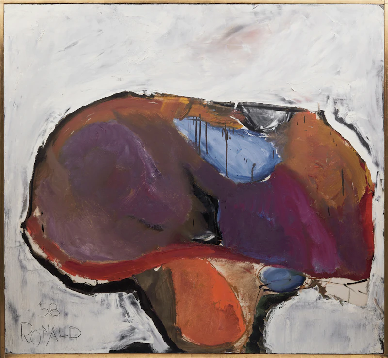 William Ronald, The Judge, 1958, oil and acrylic on canvas - view 2