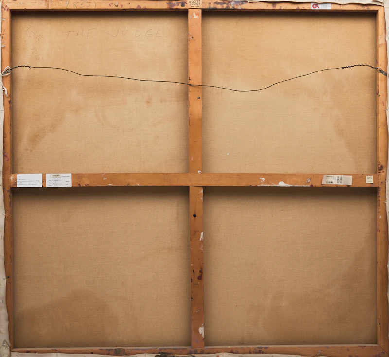 William Ronald, The Judge, 1958, oil and acrylic on canvas - view 3