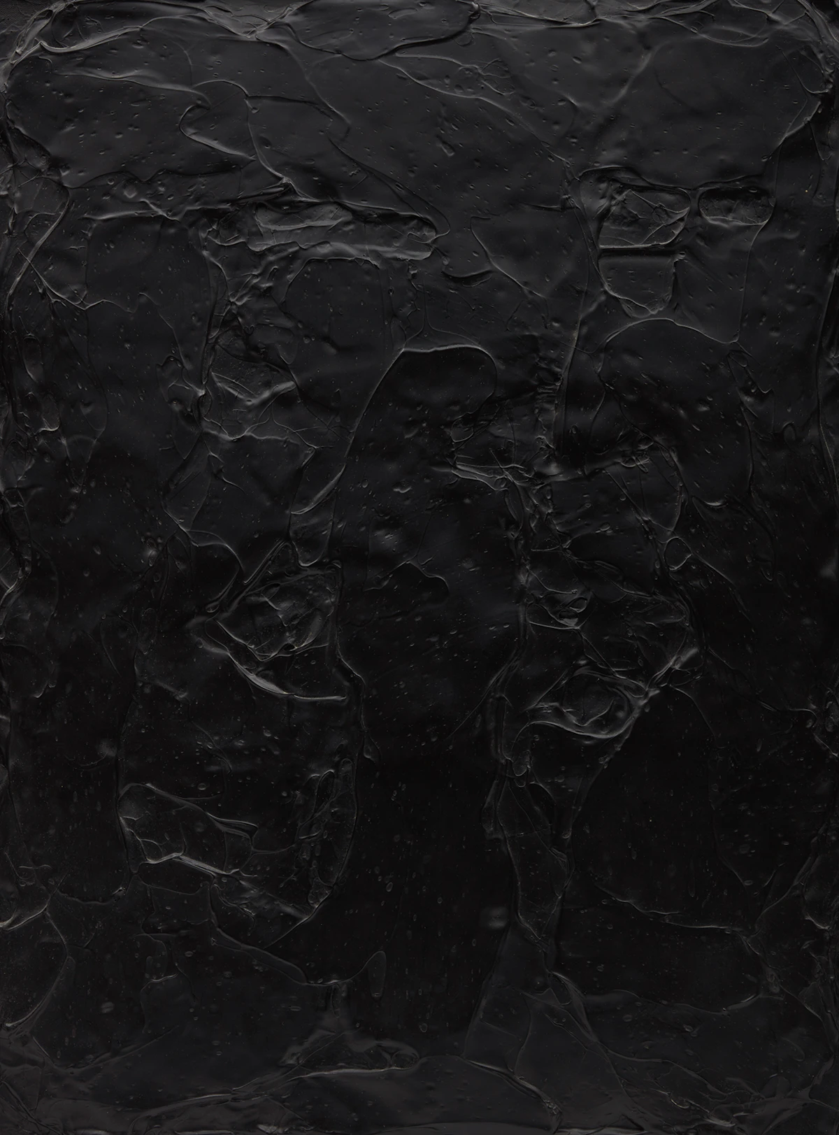 Ronald Albert Martin, Mass Plane Black, One in the Series, 1976-1977, acrylic on canvas, 1976