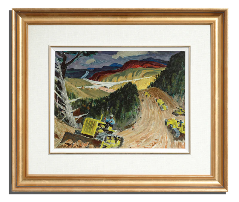 Jack Hamilton Bush, Highways, circa 1958, oil on board - view 2