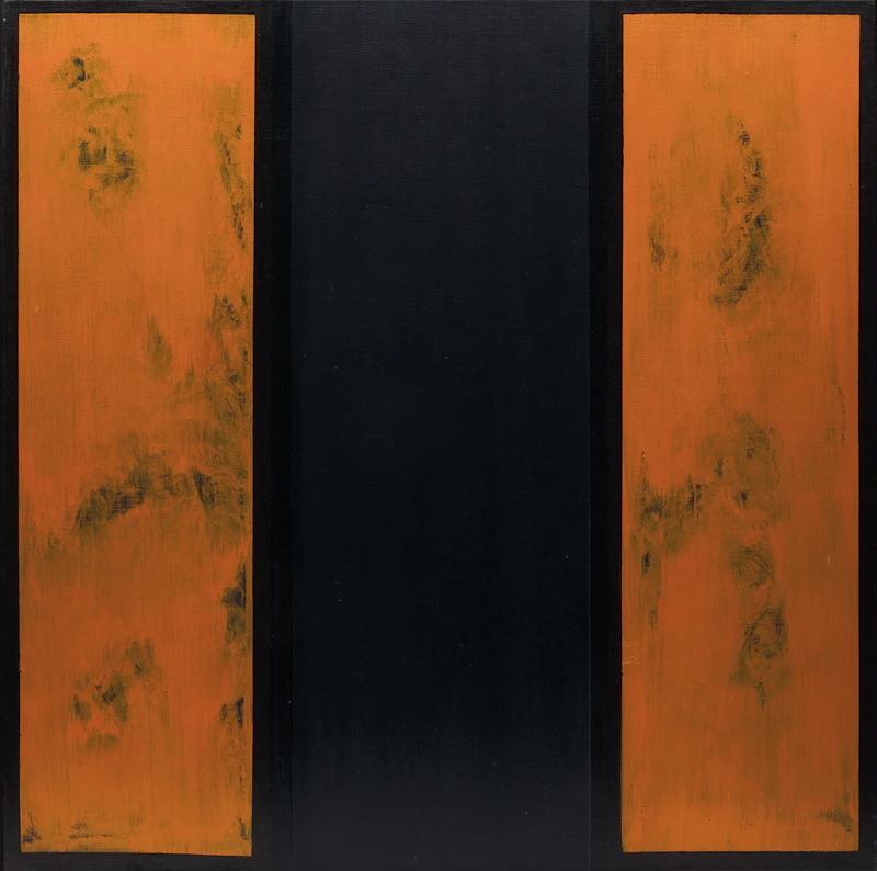 Jean Albert McEwen, Et m'arrache toujours une nouvelle mort Plus précieuse que la vie (Valéry), 1966, acrylic on canvas - view 1