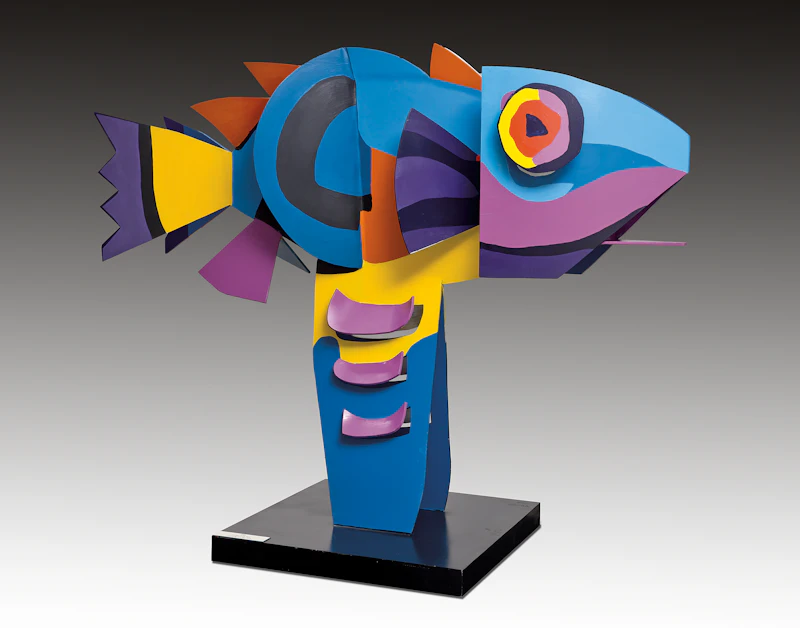 Karel Appel, Flying Fish, 1971, polychrome enameled aluminium
