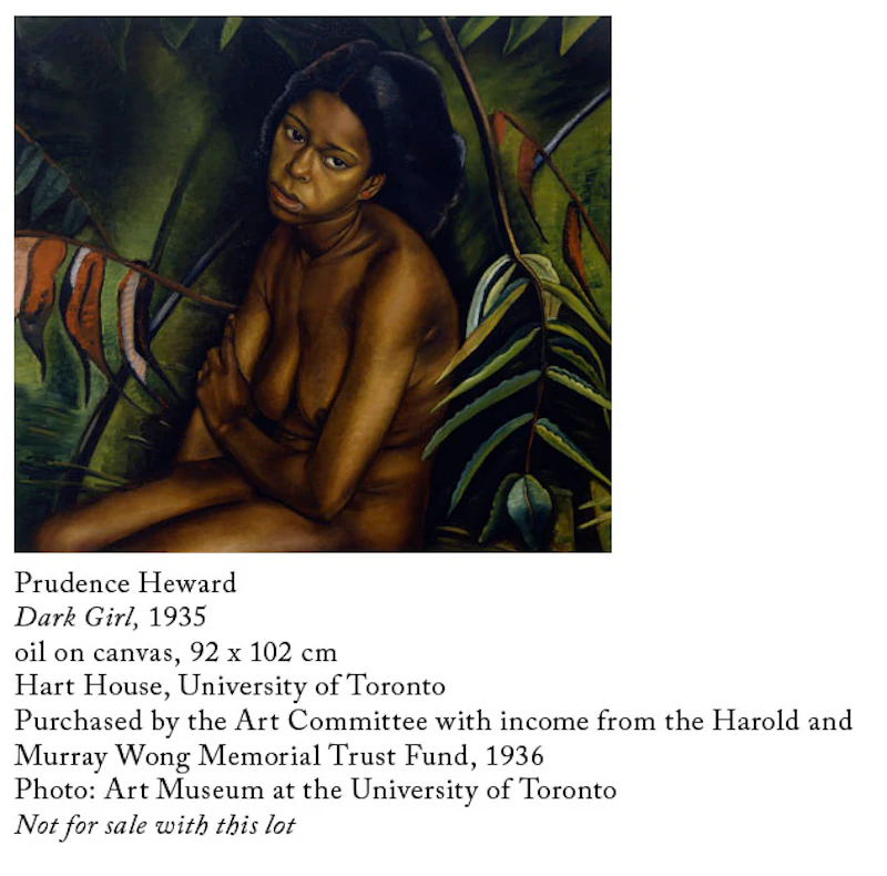 Efa Prudence Heward, Sumachs - Study for Background of "Dark Girl", oil on board - view 4