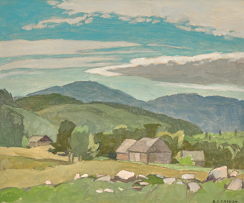 Alfred Joseph Casson, Boulter, Near Combermere, 1968, oil on board