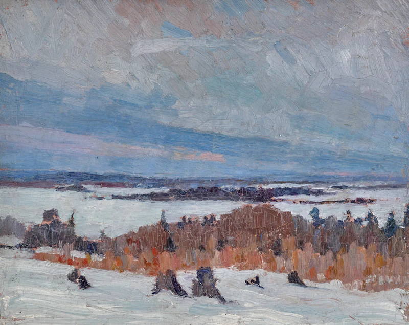 Franklin Carmichael, Winter Landscape, oil on board