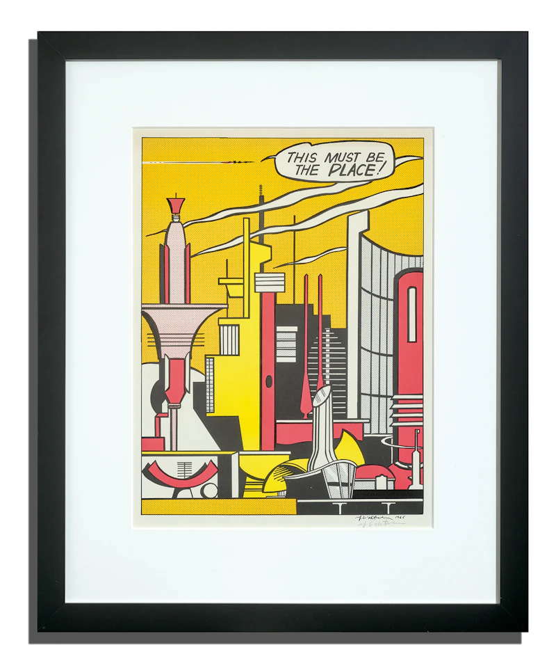 Roy Lichtenstein, This Must Be the Place (Corlett III.20), 1965, colour offset lithograph on wove paper - view 2