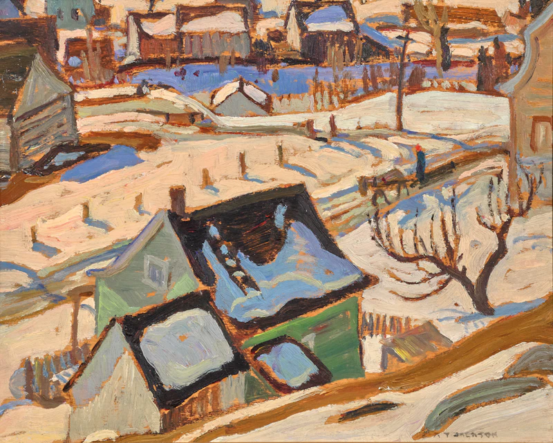 Alexander Young Jackson, The Green House, oil on panel