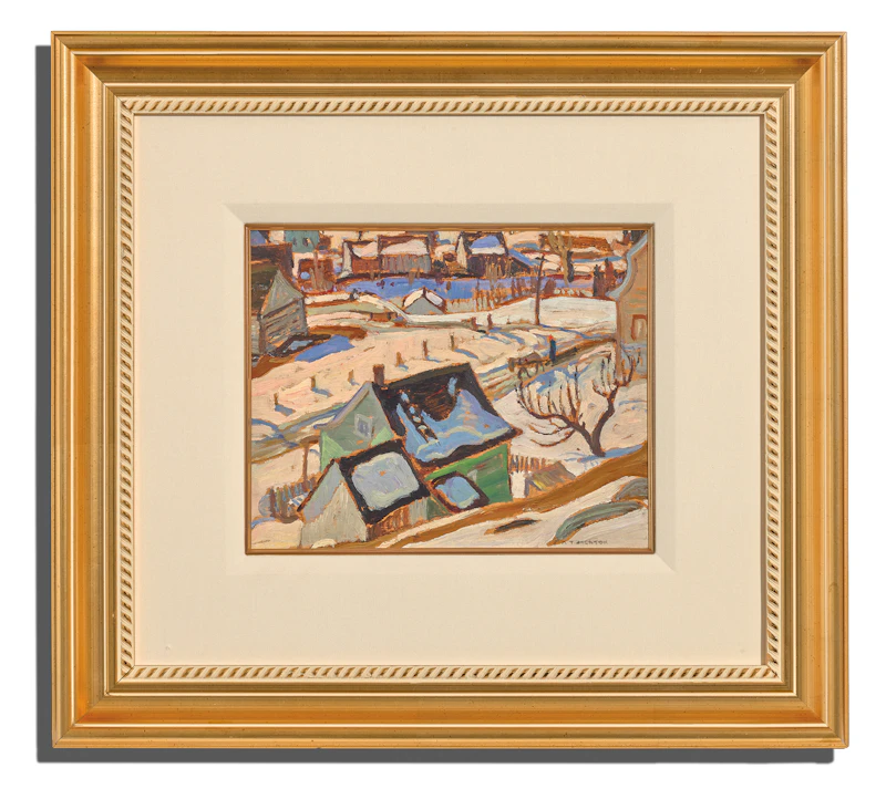 Alexander Young Jackson, The Green House, oil on panel, 1929 - view 2